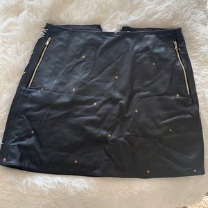 L’AGENCE Leather Skirt